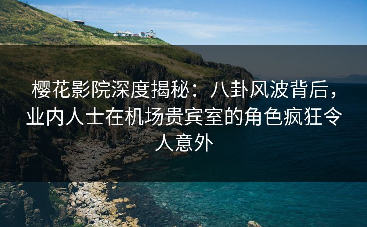 樱花影院深度揭秘：八卦风波背后，业内人士在机场贵宾室的角色疯狂令人意外