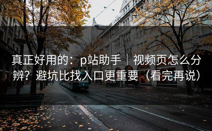真正好用的：p站助手｜视频页怎么分辨？避坑比找入口更重要（看完再说）